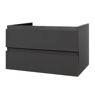 Badmeubel Sally 100cm Incl keramische wastafel GRIJS GLOSSY