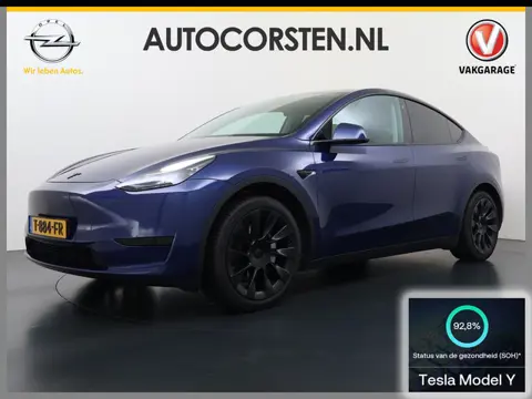 Tesla Model Y RWD 300PK LFP Accu Trekhaak Spoiler 20"lm Warmtepomp Leer PanoDak Navi Premium-Audio E