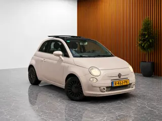 Fiat 500 1.2 CAPPUCCINO! (SCHUIF/KANTEL PANORAMADAK, AIRCO IJSKOUD, GOED ONDERHOUDEN, STUURBEDIENING