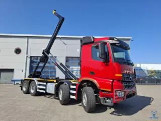 Mercedes-Benz Arocs 3242 / 8X4 / HIAB 25TON HOOKLIFT / !! 35539 KM!! / TOP CONDITION / BIG AXLE / FR