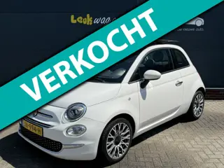 Fiat 500 0.9 Turbo Lounge *schuifdak *navi *leer *toponderhoud