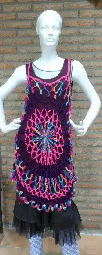 Gehaakte Mandala Tuniek / Jurk
