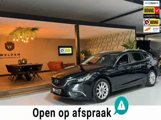 Mazda 6 Sportbreak 2.0 SkyActiv-G 165 Skylease+|Keyless|StoelVW|Navi|Cruise|PDC|LED|17" Velgen|Rijkl