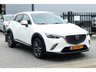 Mazda CX-3 2.0 SkyActiv-G 120 GT-M Wit Metallic, Navi, Camera, Leer, StoelVerw, 18"LMV, Haak 1200kg