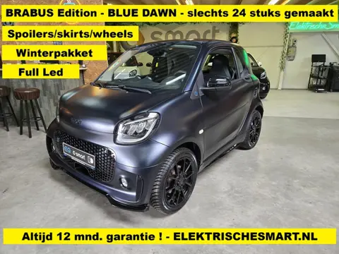 Smart Fortwo EQ Comfort Plus - BRABUS BLUE DAWN - slechts 24 stuks wereldwijd geleverd - Leder - win