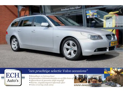 BMW VERKOCHT-- 5-serie Touring 525i 192 pk Aut. Executive, Leer