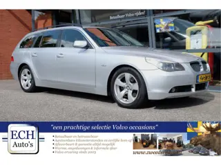BMW VERKOCHT-- 5-serie Touring 525i 192 pk Aut. Executive, Leer