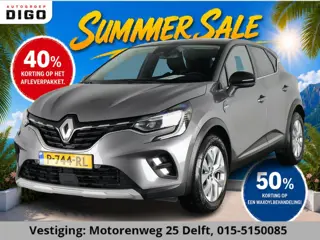 Renault Captur 1.3 TCe 140 PK INTENS 1e EIG GARANTIE 5-2032!  NAVIGATIE . PARKEERSENSOREN VOOR & ACH