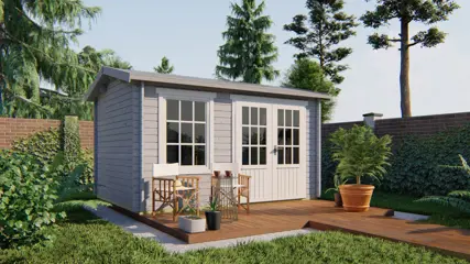 Blokhut - Tuinhuis Chloe | 40 mm | vuren onbehandeld
