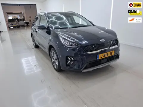 Kia Niro 1.6 GDi Hybrid DynamicPlusLine+Leder+breed-Navigatie+camera+stoel&stuur-verw = SUPER !!