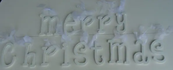 MERRY CHRISTMAS HOUTEN LETTERS WIT- GEEL of ZELF DECOREREN
