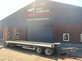Gheysen en Verpoort R4M PE 50 2/2 FF F 4 assige bladgeveerde dieplader met verbreders en pneumatisch
