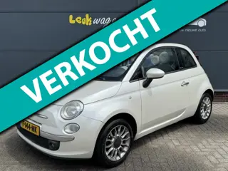 Fiat 500 C 1.2 Lounge Cabrio Automaat *parelmoer *p-sensor *VERKOCHT*