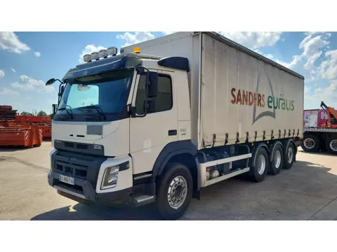 Volvo FMX 410 Curtainbox truck + transmanut (bj 2015)