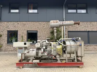 DAF DKZ 1160 AG Leroy Somer 250 kVA noodstroom aggregaat generatorset 63 hours