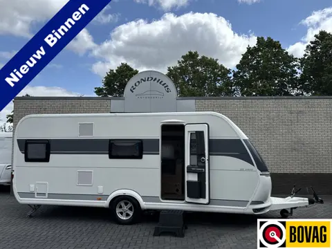 Hobby De Luxe 545 KMF met STAPELBED EN GARAGE **6 Slaapplaatsen/Truma Mover/1e eigenaar/Truma/Lichtm