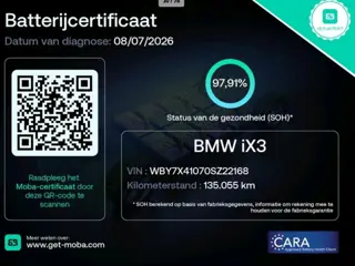 BMW IX3 High Executive 80 kWh 98% SOH Pano|Leder|Trekhaak|360cam