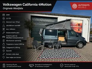 Volkswagen California T5 4 Motion 2.5 TDI 170 pk Elec dak 1ste eigenaar nieuwstaat zondag op afspraa