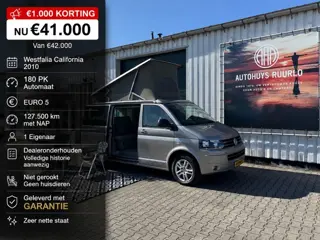 Westfalia California T5 180PK AUTOMAATVerhuurpotentie tot €7.000 p/j 5pers. zondag op afspraak