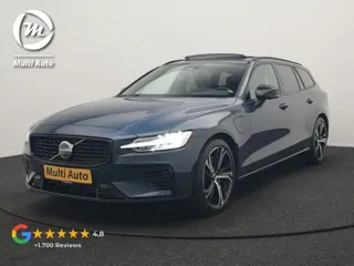 Volvo V60 T6 PHEV AWD Plus Dark Long Range 350pk Dealer O.H | Trekhaak Af Fabriek | Panodak | Adapti