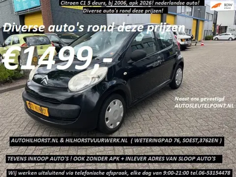 Citroen C1 1.0-12V ( Diverse van dit soort auto's ) op voorraad!! vanaf €1499,-