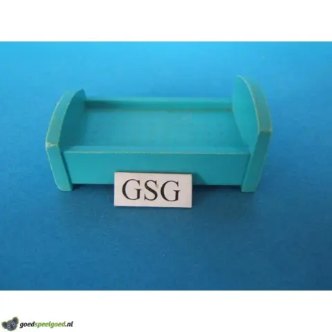 Bed 1 persoons blauw nr. 2069-09