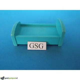 Bed 1 persoons blauw nr. 2069-09