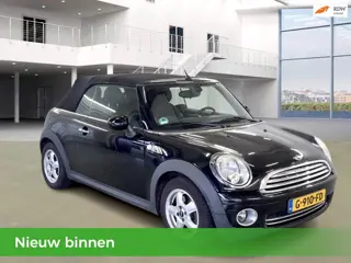 Mini Cabrio 1.6 1e Eigenaar | 6-Bak | Leder | Airco | Bluetooth | PDC | Velgen |Elek.ramen