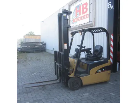 Caterpillar EP16NT, elektrisch, duplomast, side shift.