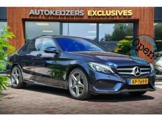 Mercedes-Benz C-klasse 180 Business Solution AMG Panoramadak 3D Burmester Ambient Camera Stoelverwar