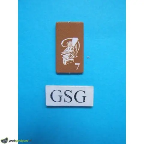 Kaartje majoor geel nr. 60920-02