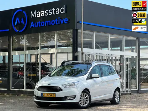 Ford Grand C-Max 1.0 Titanium 7 zits PANO Leer Facelift Vol Dealer onderhouden
