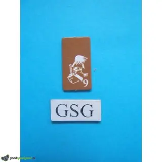 Kaartje maarschalk geel nr. 60918-02