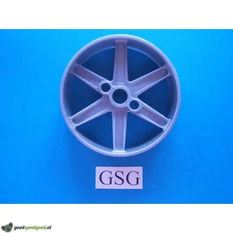 Motorfiets wiel 50 mm grijs nr. 16114