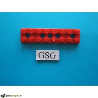 Grondplaat 8x2 (F4) rood nr. 16267