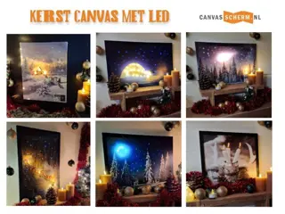 Kerst Schilderij met LED