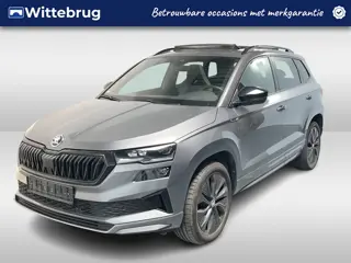 Škoda Karoq 1.5 TSI ACT Sportline Business / AUTOMAAT/ PANO/ DIGITAL DASH/ KEYLESS/ SMARTLINK/ PARK.