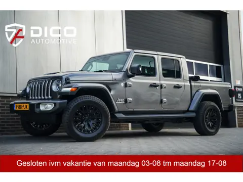 Jeep Gladiator Overland 3.0 CRD 264 pk 4x4 / BTW-auto/ ACC/ Grijs-Kenteken/ Full-Options/ Leder/ Sto