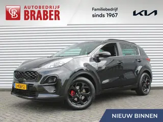 Kia Sportage 1.6 T-GDI Black Edition | Stuur-/stoelverwarming v+a | Schuifdak | Leer | Camera | Elek