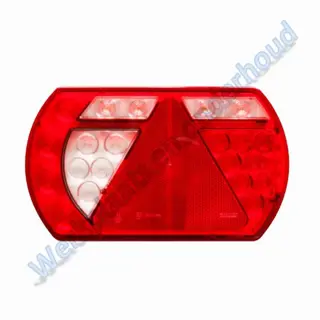 Led achterlicht L.12v met Aspock aansluiting
