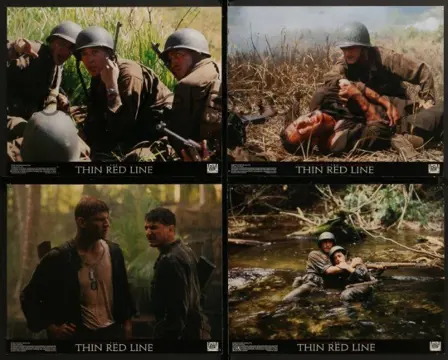 THE THIN RED LINE lobbycard set.