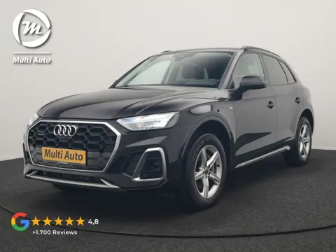Audi Q5 55 TFSI e S Line PHEV 367pk Dealer O.H. | Alcantara Sportstoelen Massage & Verwarmd | 360 Ca