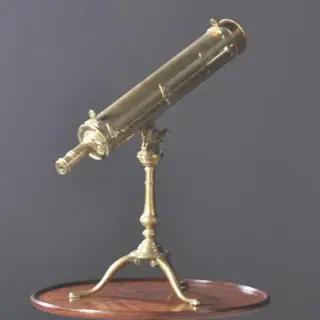 Gregorian Draagbare spiegeltelescoop gesigneerd Thomas Wright 1826-1842
