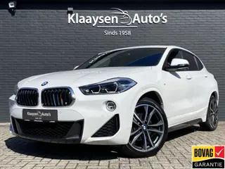 BMW X2 sDrive18i High Executive M-Sport | dealer onderh. | leer/stof interieur | panoramadak | navig