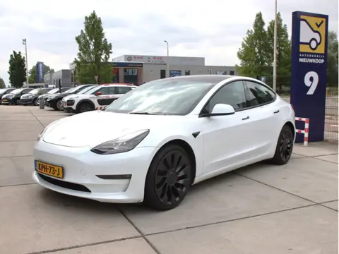 Tesla Model 3 Performance AWD 513Pk Leder, Pano, Nieuwstaat Zomeractie