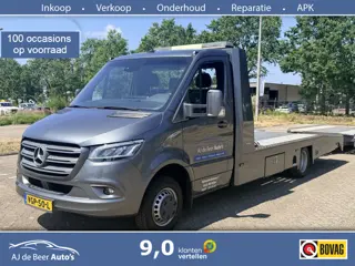Mercedes-Benz Sprinter 519 3.0 CDI L3 EURO VI-D Tijhof Aluliner oprijwagen full optie met aanhanger