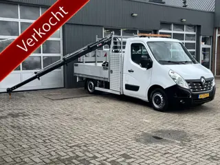 Renault Master T35 2.3 dCi L2 Energy Hiab Laadkraan T-CLX 013 Trekhaak 2500 kg Airco 2-Persoons Open