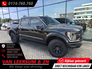 Ford USA F-150 3.5 V6 Ecoboost SuperCrew Raptor | Matzwarte wrap | Pano | B&O | 360 camera