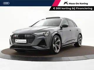 Audi e-tron S quattro 95 kWh 503pk · SOH 98,5% · Panoramadak · Luchtvering · Camera · Leder Valcona 