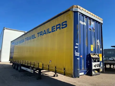 Krone 2x 2017 & 1x 2015 SD Krone XL P400 mega huckepack schuifzeil trailer